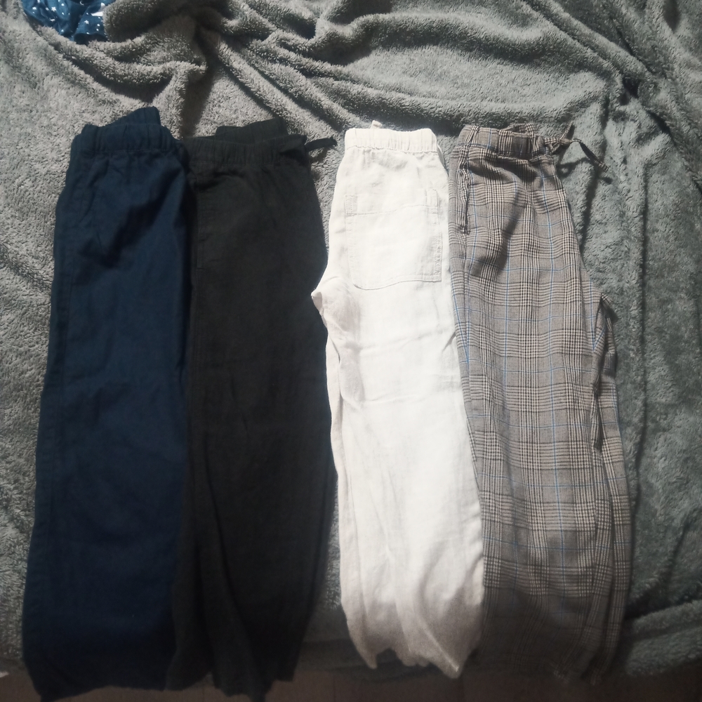 H&M Kids Casual Bottoms Set - Navy, Black, White, Plaid